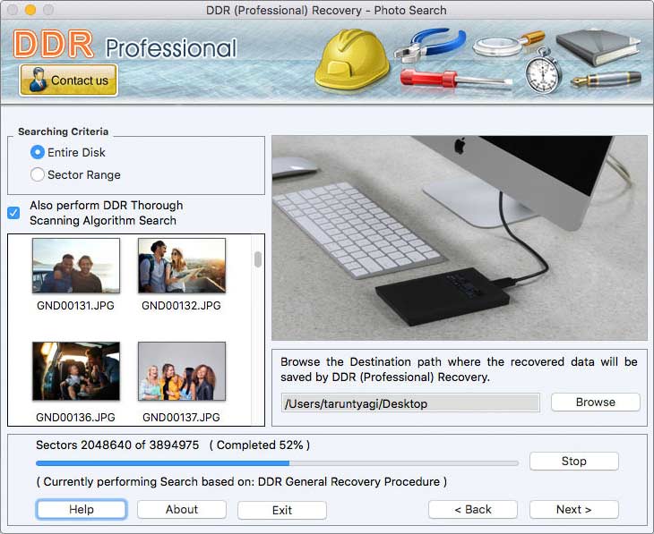 Screenshot of Mac Recover