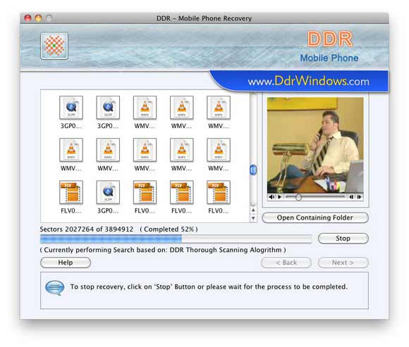 Screenshot of Recover Files from Mac
