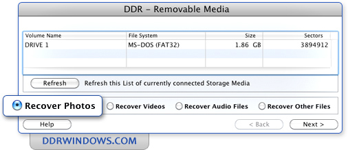 Mac Mass storage Media Recovery