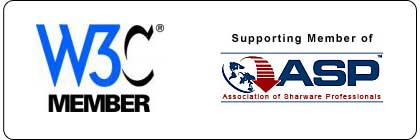 W3C Member - Supporting Member of ASP