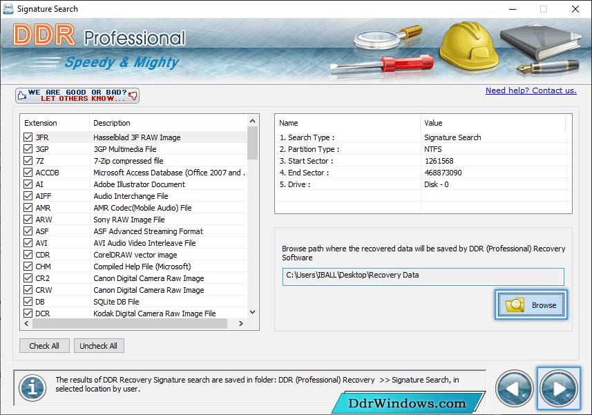 Browse File Path Browse Filoe Path
